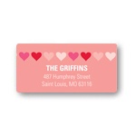 Heart Banner -- Valentine Address Labels