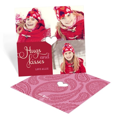 Special Cut Paisley -- Valentine Photo Cards