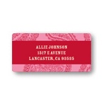 Pink Paisley -- Valentine Address Labels