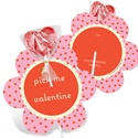 Polka Dot Petals -- Valentine's Day Candy Cards