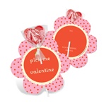Polka Dot Petals -- Valentine's Day Candy Cards