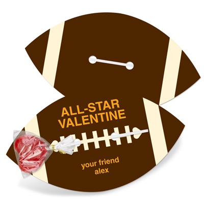 All-Star Modern Football -- Kids Valentine Cards