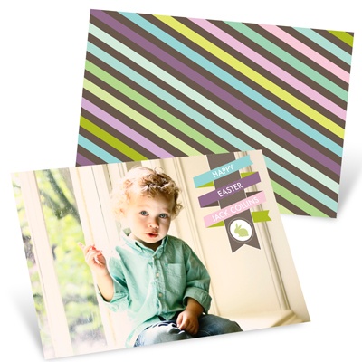 Wrapped Ribbon -- Personalized Easter Cards
