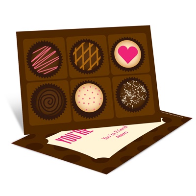 Cheerful Chocolates -- Valentine's Day Cards for Kids