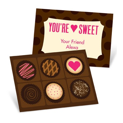 Cheerful Chocolates -- Valentine's Day Cards for Kids