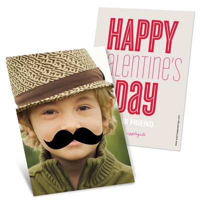 Mustache Photo Props -- Vintage Valentines Day Cards