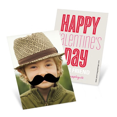 Mustache Photo Props --  Valentine's Day Cards for Kids