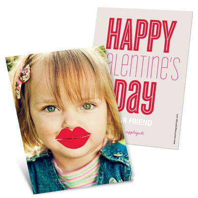 Lips Photo Props -- Vintage Valentines Cards