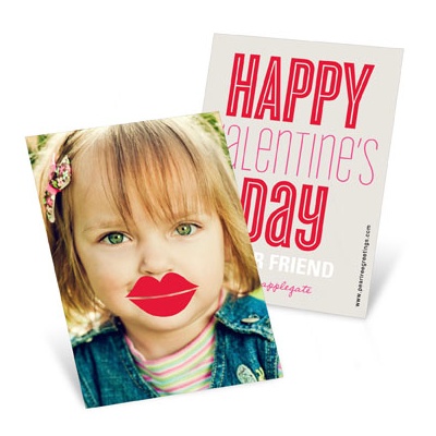 Lips Photo Props --  Valentine's Day Cards for Kids
