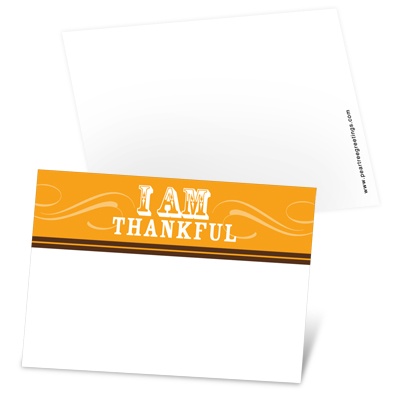 Thankful Flourish Header -- Stylish Thanksgiving Notelettes