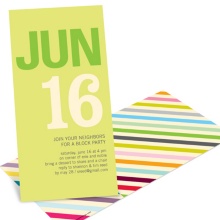Color Stream -- Retro Party Invitations