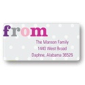 Dotted to Perfection -- Polka Dot Address Labels