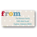 Sweet Polka Dots -- Fun Address Labels