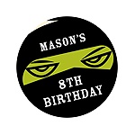 Sneaky Boy Ninja -- Kids Birthday Favor Stickers