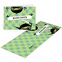 Sneaky Ninjas in Blue -- Kids Thank You Cards