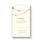 Swanky Strands -- Response Wedding Cards