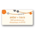 Swanky Strands -- Wedding Invitation Address Labels