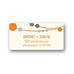 Swanky Strands -- Wedding Invitation Address Labels