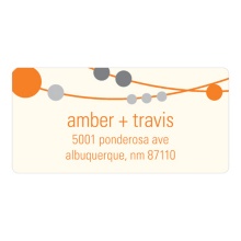 Swanky Strands -- Wedding Invitation Address Labels