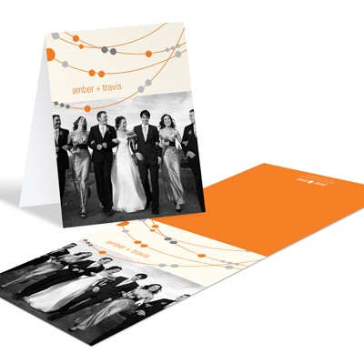 Swanky Strands -- Wedding Photo Thank You Notes