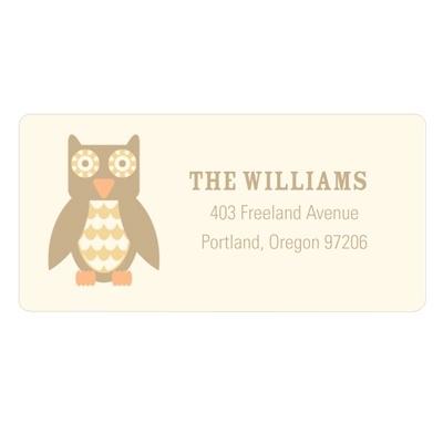 Vintage Owl -- Owl Address Labels