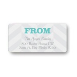 Trendy Chevron Stripes -- Personalized Return Address Labels