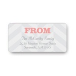 Chic Chevron Stripes -- Personalized Family Address Labels