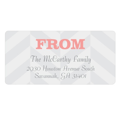 Chic Chevron Stripes -- Personalized Family Address Labels
