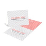 Chic Chevron Stripes -- Trendy Thank You Cards