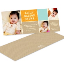Sweet Squares Photo Collage -- Adoption Announcements