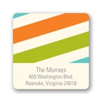 Contemporary Stripes -- Family Return Address Labels
