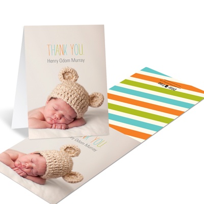Contemporary Greeting -- Photo Thank You Notes