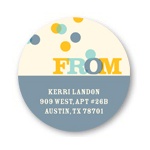 Confetti Celebration -- Birthday Return Address Labels