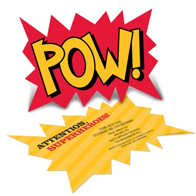 Calling All Superheroes! -- Superhero Birthday Invitations