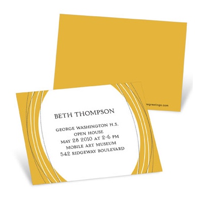 THE GOLDEN TICKET -- BOY PHOTO BIRTH ANNOUNCEMENT, 2in. x 4in. Folded Holiday Card