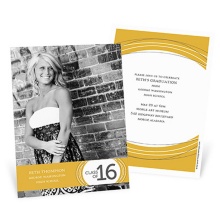Vibrant Sketch -- Graduation Announcement Cards