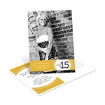 Vibrant Sketch -- Graduation Announcement Postcards