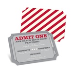 Admit One -- Movie Night Invitations
