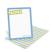 Patterned Thanks -- Creative Thank You Notes