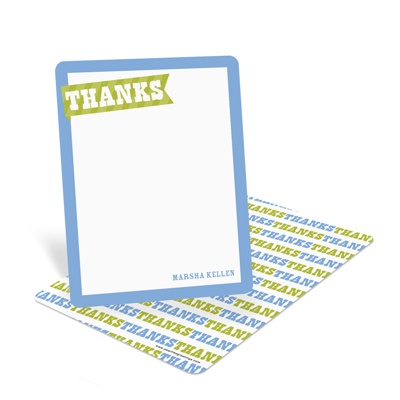 Patterned Thanks -- Creative Thank You Notes