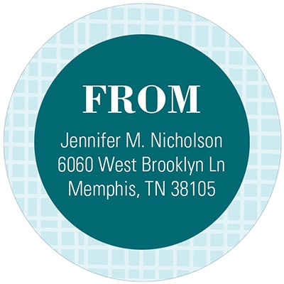 Circular Style -- Circular Address Labels