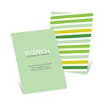 I Do Stripes -- Wedding Invitation Reception Cards