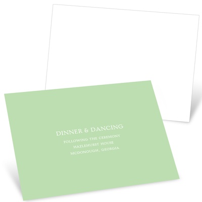 Simple Message -- Wedding Reception Cards