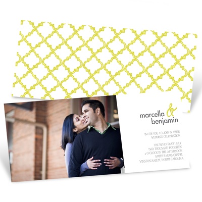 Patterned Perfection -- Wedding Invites