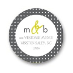 Patterned Perfection -- Monogram Address Labels