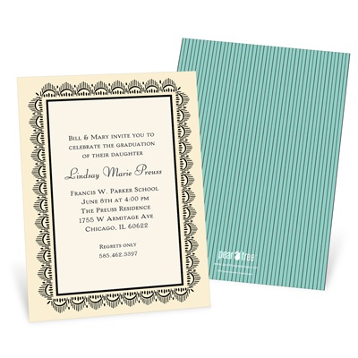 Lovely Lace -- Senior Graduation Invitations