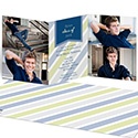 Transparent Stripes -- Photo Graduation Invitations