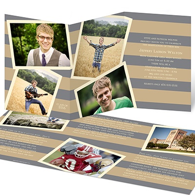 Photo Storybook -- Tri-fold Graduation Invitations