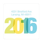 Stacked Success -- Personalized Round Address Labels