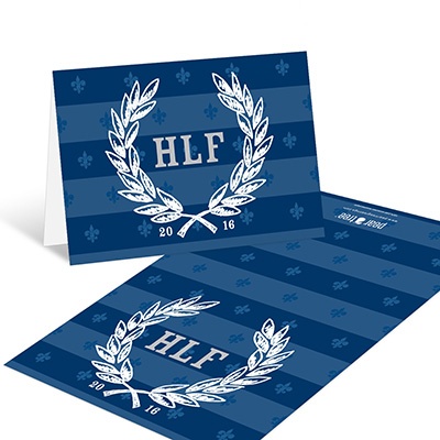 Collegiate Monogram -- Graduation Thank You Notes
